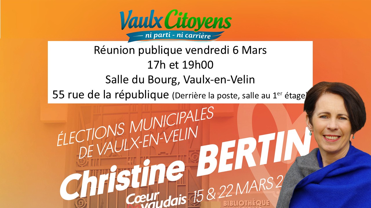 Réunion publique VaulxCitoyens